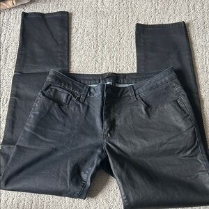 Max Jeans metallic Black Coated Skinny Pants